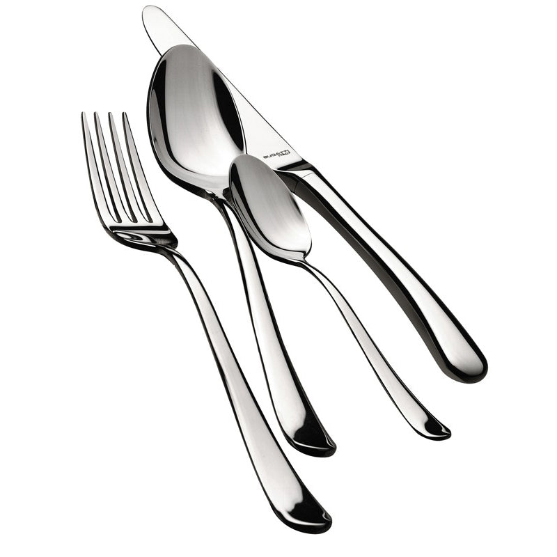 Bugatti Settimocelo Servizio Posate Ghiera Lucida Acciaio Inox Set 24 Pz