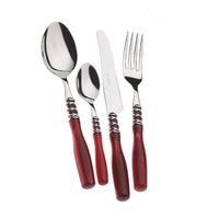 Bugatti Arianna Servizio Posate Ghiera Cromata Acciaio Inox Set 24 Pz