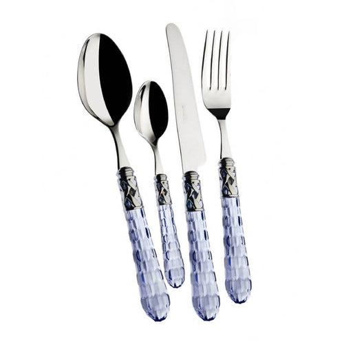 Bugatti Bohemia Servizio Posate Ghiera Cromata Acciaio Inox Set 24 Pz
