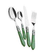 Bugatti Aladdin Servizio Posate Ghiera Cromata Acciaio Inox E Acrilico Set 24 Pz