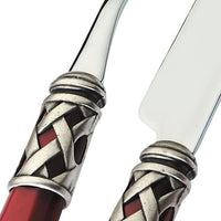 Bugatti Aladdin Servizio Posate Ghiera Argentata Acciaio Inox E Acrilico Set 24 Pz