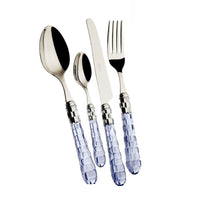 Bugatti Cristallo Servizio Posate Ghiera Cromata Acciaio Inox Set 24 Pz