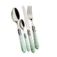 Bugatti Cristallo Servizio Posate Ghiera Cromata Acciaio Inox Set 24 Pz