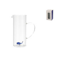 150 cl - H&H Brocca Con Decoro In Vetro Borosilicato