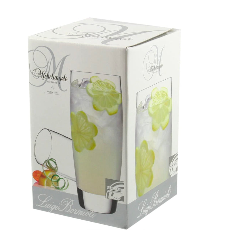 31 Cl Bormioli Luigi Michelangelo Bicchiere Cocktail In Vetro Set 4 Pezzi