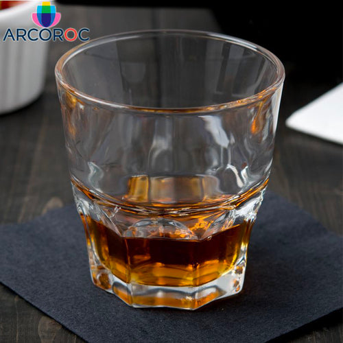 16 Cl Arcoroc Granity Bicchiere Whisky In Vetro Temperato Set 6 Pezzi