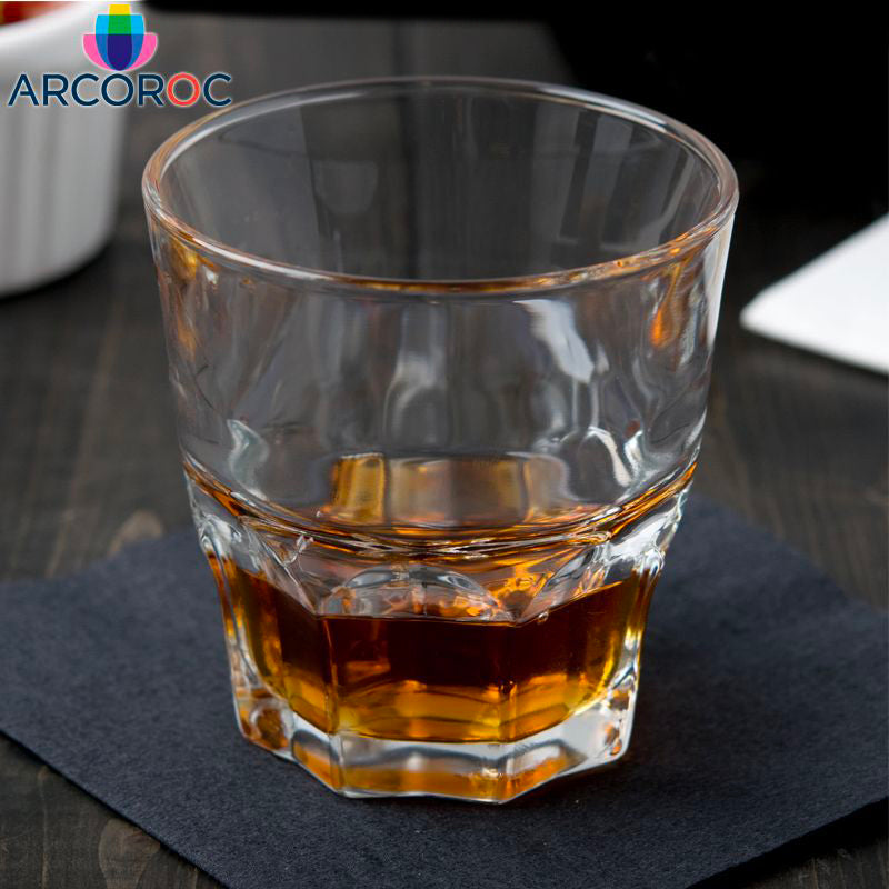 16 Cl Arcoroc Granity Bicchiere Whisky In Vetro Temperato Set 6 Pezzi