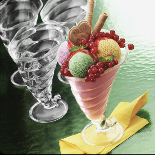 32 Cl Bormioli Rocco Fortuna Coppa Gelato In Vetro Set 3 Pezzi