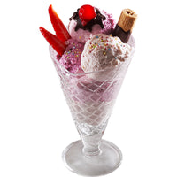 27 Cl Bormioli Rocco Gelato Coppa Gelato Cornetto In Vetro Set 6 Pz