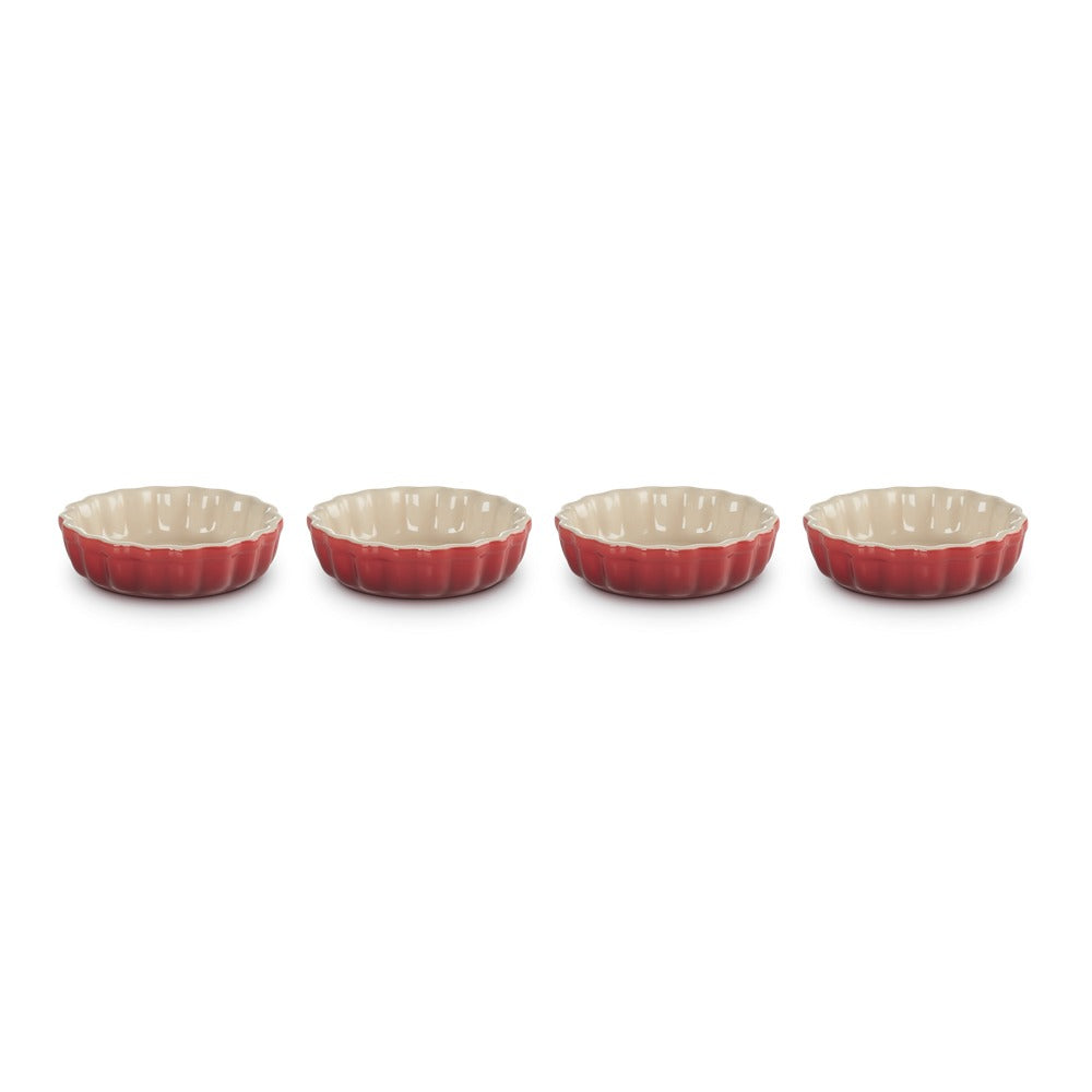 Le Creuset Tradition Mini Tortiere In Gres Vetrificato Set 4 Pz