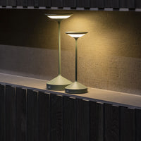 28 cm - Abert Tempo Lampada Da Tavolo Ricaricabile In Alluminio