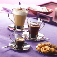 11 Cl Bormioli Rocco Ypsilon Tazzina Caffe In Vetro Temperato Set 3 Pezzi