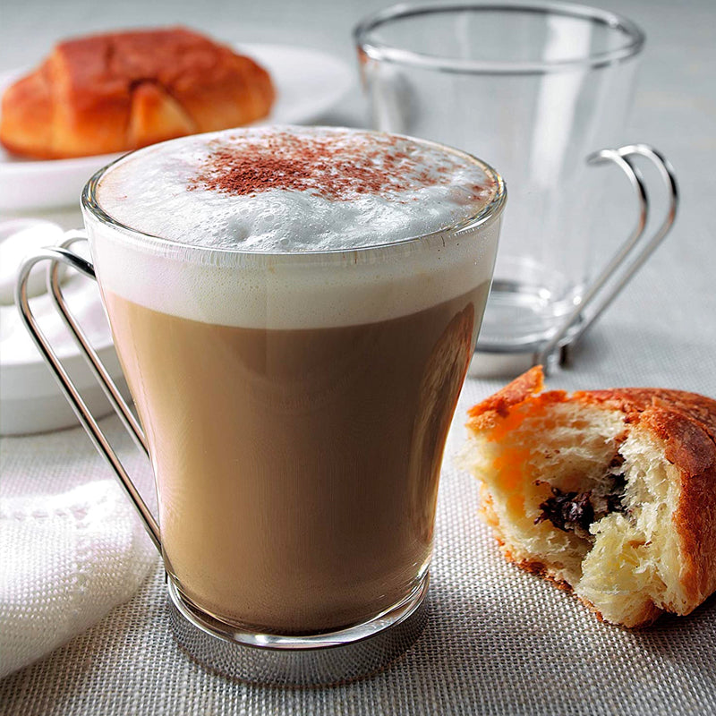 23 5 Cl Bormioli Rocco Oslo Bicchiere Cappuccino In Vetro Temperato Set 3 Pezzi