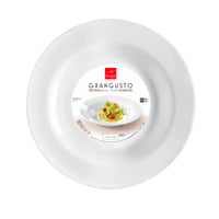 29 5 Cm Bormioli Rocco Grangusto Piatto Pasta In Vetro Opale Temperato Set 6 Pz