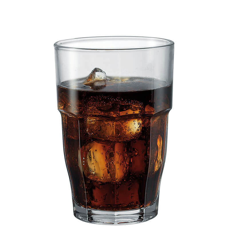 37 Cl Bormioli Rocco Rock Bar Bicchiere Bibita In Vetro Temperato Set 6 Pezzi