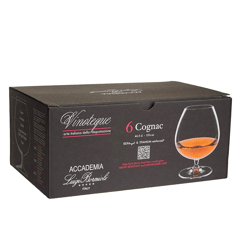 46 5 Cl Bormioli Luigi Vinoteque Calice Snifter In Vetro Set 6 Pezzi