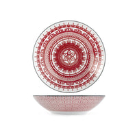 23.5 cm - H&H Nomad Bruno Barbieri Coppa Insalatiera Texture Assortite In Porcellana Premium - Set 2 Pz