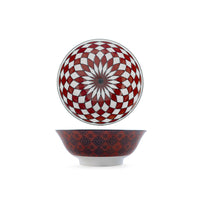 21 cm - H&H Nomad Bruno Barbieri Coppa Poke Texture Assortite In Porcellana Premium - Set 4 Pz