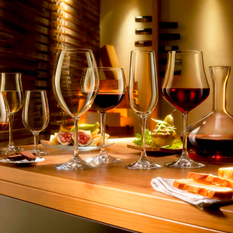 20 Cl Bormioli Rocco Riserva Calice Vino Rosso In Vetro Set 6 Pezzi