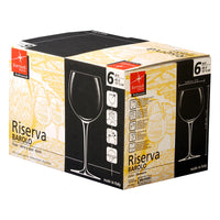48 Cl Bormioli Rocco Riserva Calice Vino Rosso In Vetro Set 6 Pezzi