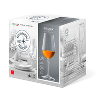 19 Cl Bormioli Rocco Electra Calice Vino Rosso In Vetro Set 6 Pezzi