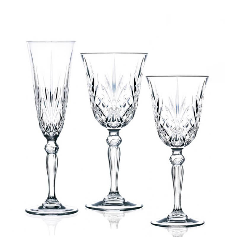 Rcr Melodia Set Calici In Vetro Set 18 Pezzi
