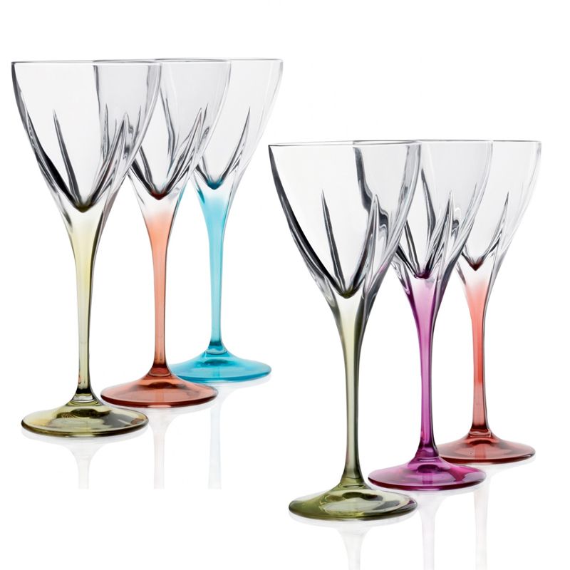 25 Cl Rcr Fusion Calice Acqua In Vetro Set 6 Pezzi