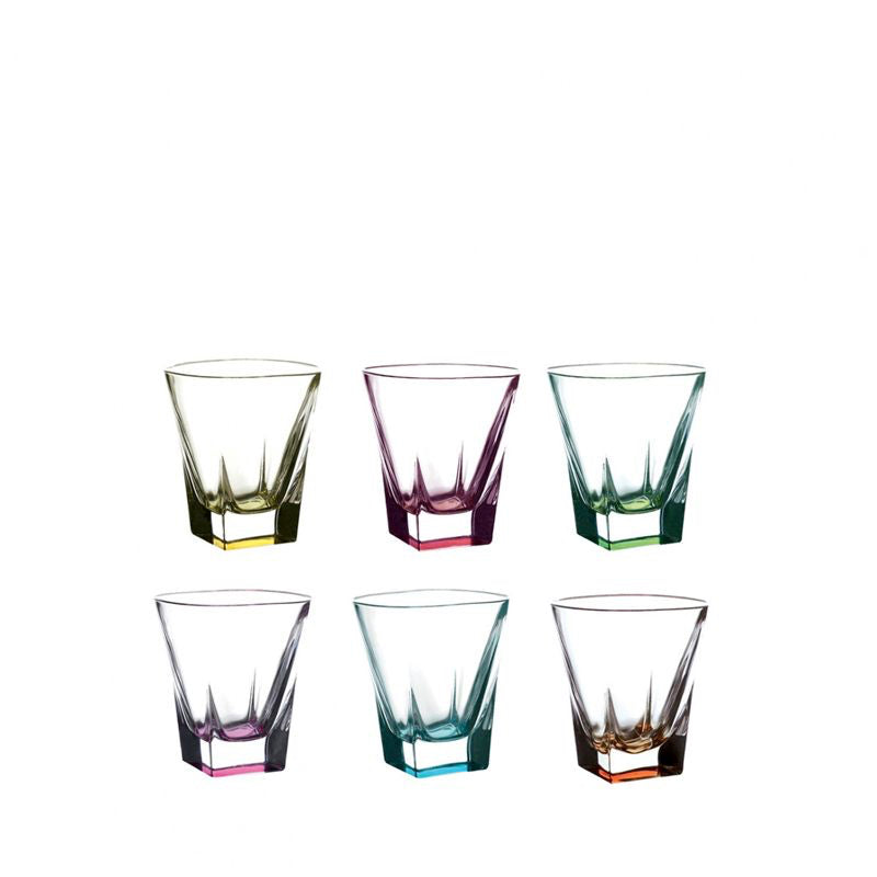 6 Cl Rcr Fusion Bicchiere Liquore In Vetro Set 6 Pezzi