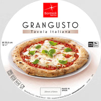 33 Cm Bormioli Rocco Grangusto Piatto Pizza In Vetro Opale Temperato Set 6 Pz