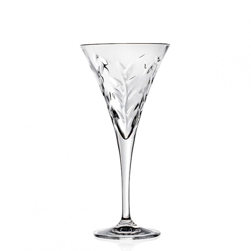 17 Cl Rcr Laurus Calice Vino Bianco In Vetro Set 6 Pezzi