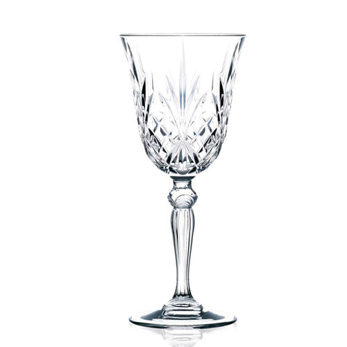 27 Cl Rcr Melodia Calice Acqua In Vetro Set 6 Pezzi