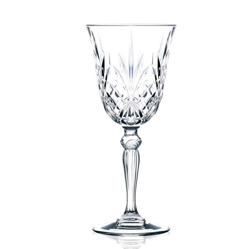 27 Cl Rcr Melodia Calice Acqua In Vetro Set 6 Pezzi