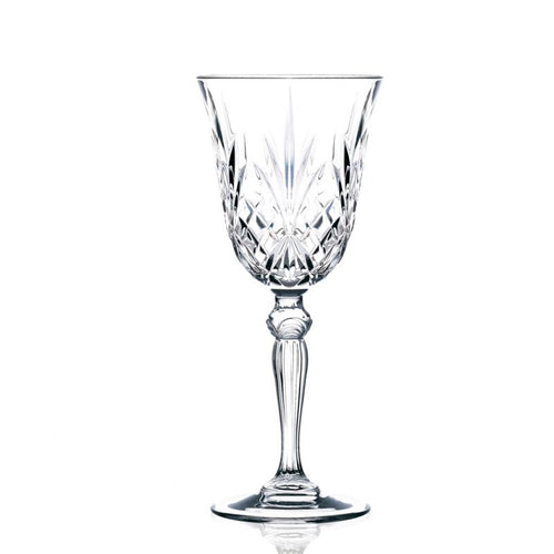 21 Cl Rcr Melodia Calice Vino Bianco In Vetro Set 6 Pezzi