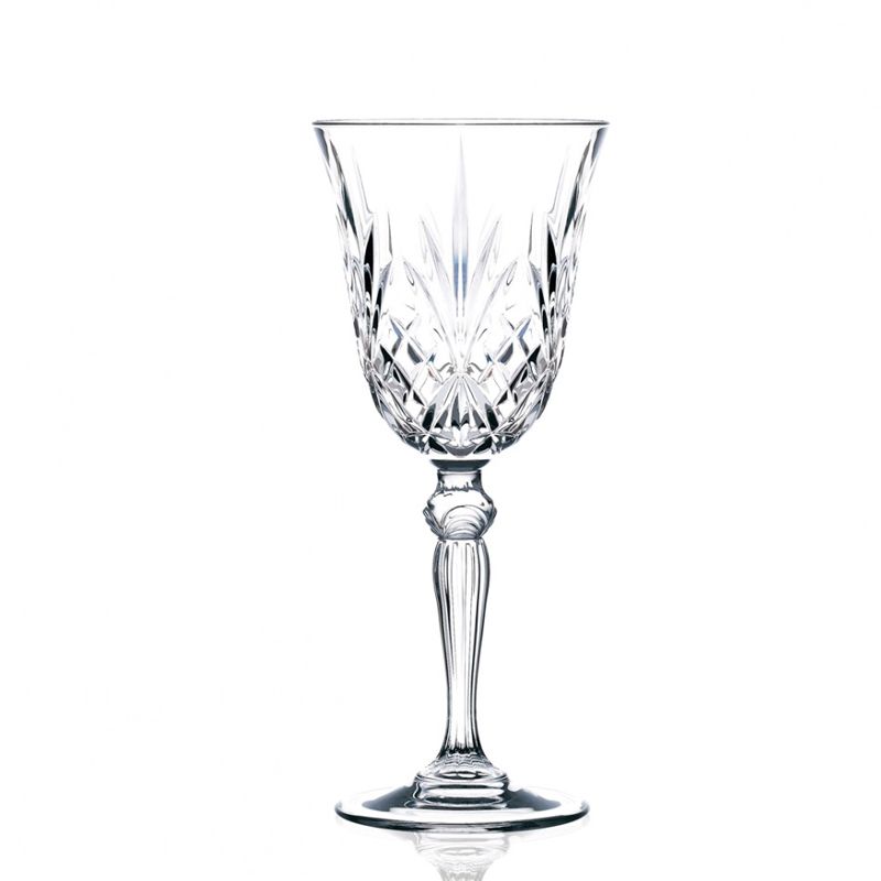 21 Cl Rcr Melodia Calice Vino Bianco In Vetro Set 6 Pezzi
