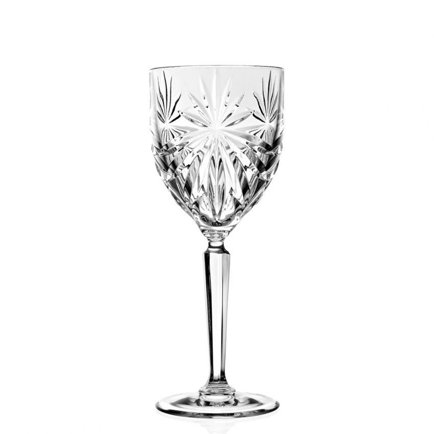 23 Cl Rcr Oasis Calice Vino Bianco In Vetro Set 6 Pezzi