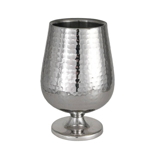 15 cm - Portofino Double Wall Rinfrescatore Portabottiglie Rialzato In Acciaio Satinato