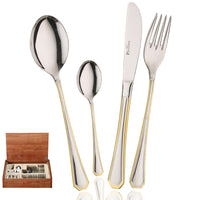 Pintinox America Servizio Posate In Acciaio Inox Set 24 Pz