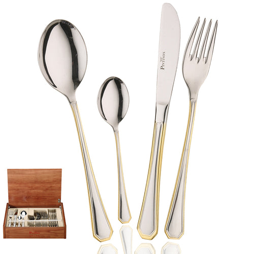 Pintinox America Servizio Posate In Acciaio Inox Set 24 Pz
