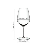 82 9 Cl Riedel Veloce Calice Vino Rosso Cabernet Merlot In Vetro Set 2 Pezzi