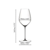 19 5 Cl Riedel Veloce Calice Degustazione Riesling In Vetro Set 2 Pezzi