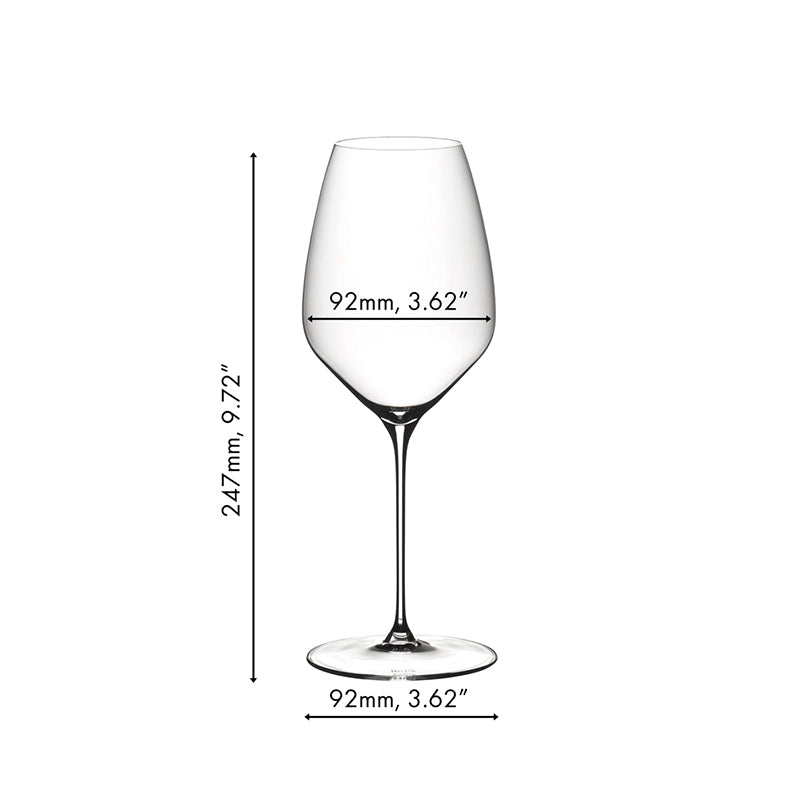 19 5 Cl Riedel Veloce Calice Degustazione Riesling In Vetro Set 2 Pezzi
