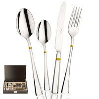 Pintinox Leonardo Servizio Posate In Acciaio Inox Set 24 Pz