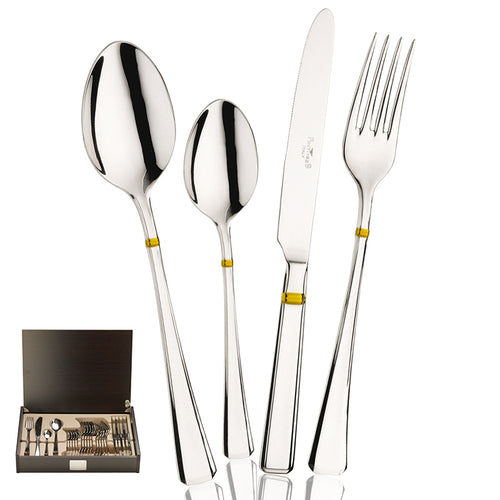Pintinox Leonardo Servizio Posate In Acciaio Inox Set 24 Pz