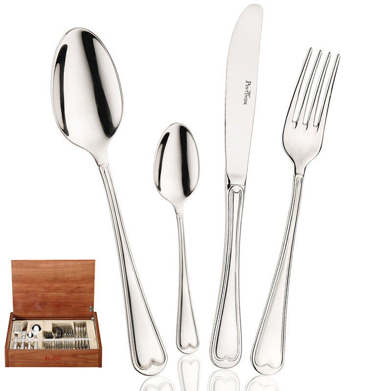 Pintinox Superga Servizio Posate In Acciaio Inox Set 24 Pz
