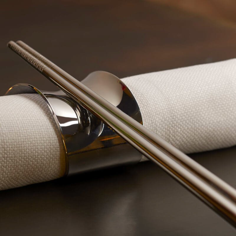 Abert Ergo Bacchette Sushi In Acciaio Inox Set 2 Pz
