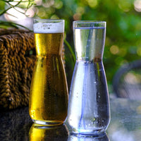 1.05 Litri - Leerdam Crisal Azurine Caraffa In Vetro Set 6 Pz