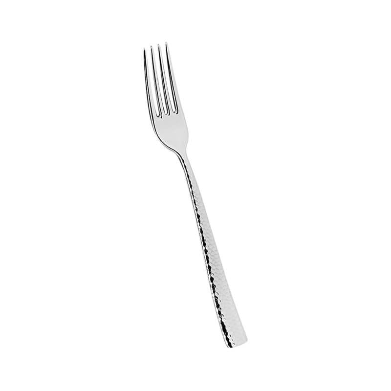 Abert Rinascimento Forchetta Tavola Martellato In Acciaio Inox Set 12 Pz