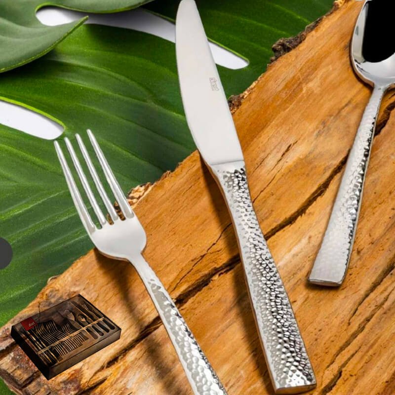 Abert Rinascimento Servizio Posate In Acciaio Inox Set 24 Pz