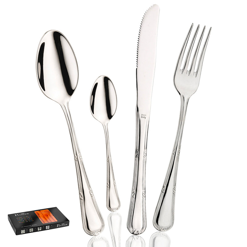 Pintinox Valencia Servizio Posate In Acciaio Inox Set 24 Pz