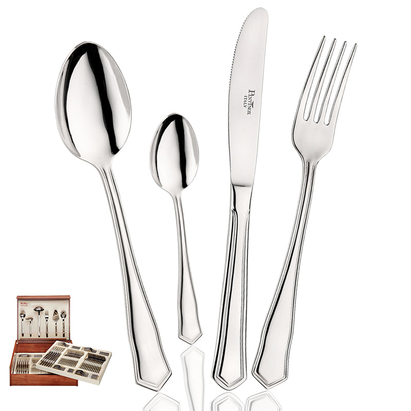 Pintinox Sabrina Servizio Posate In Acciaio Inox Set 126 Pz